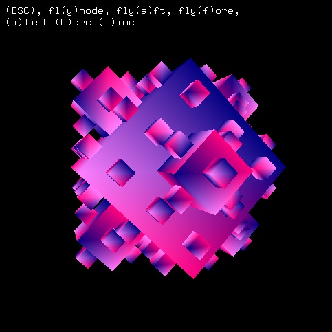 Keyboard-Controlled Cube